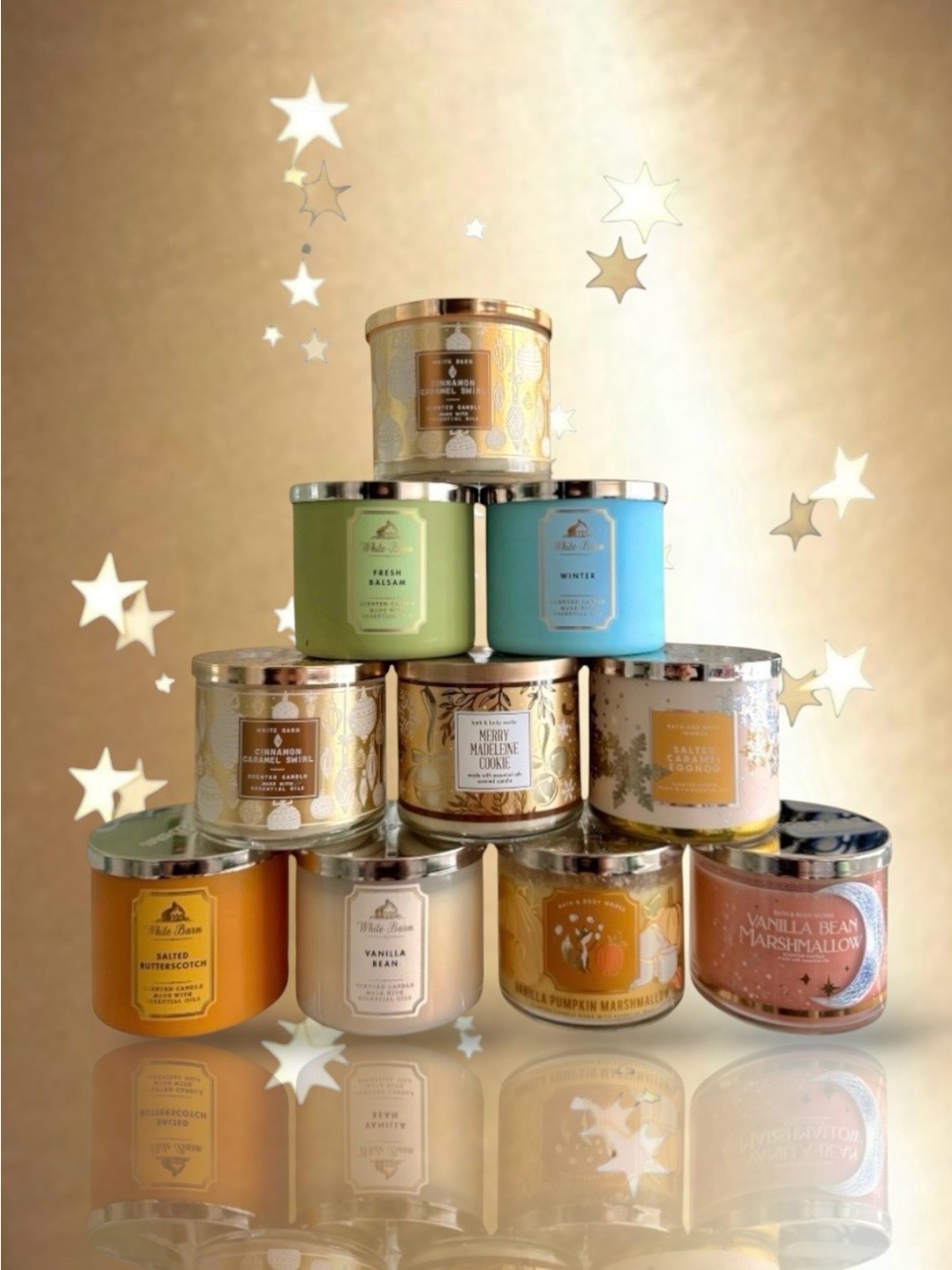 🆕💕BBW White Barn Fall-Winter Profile Scented 3-Wick Candles • CHOOSE SCENT • NWT